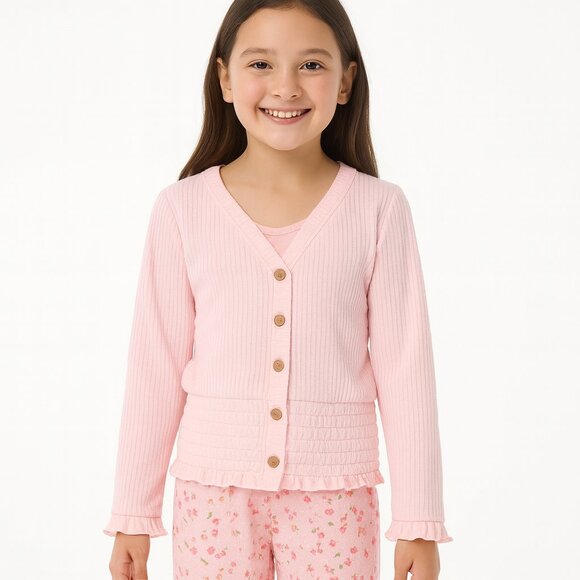 trixxi girl 2 piece jumpsuit Set Jumpsuit & Cardigan Size L (14/16) PINK - Picture 1 of 4